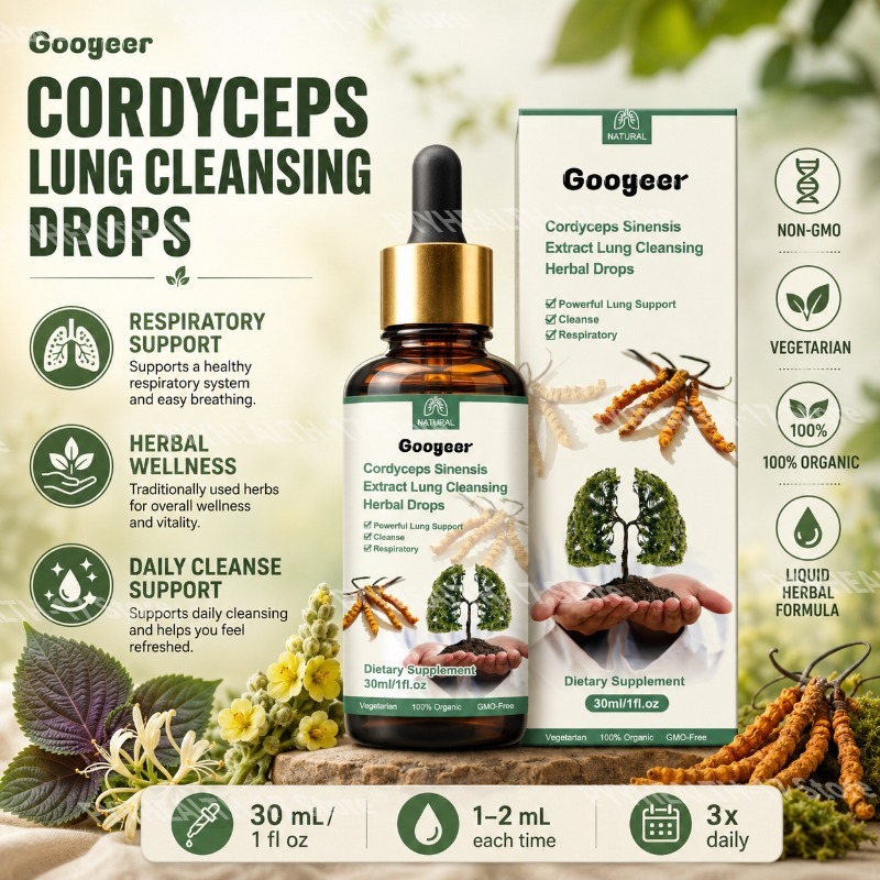 Herbal Wellness Water - Googeer Cordyceps Drops Herbal Liquid Supplement