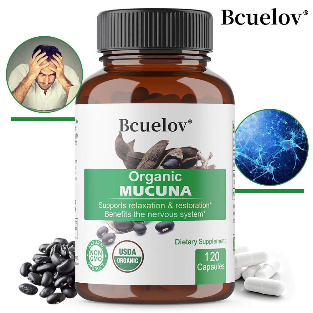 Organic Mucuna Capsules - Supp - Herbal Wellness Water ulasan dan harga