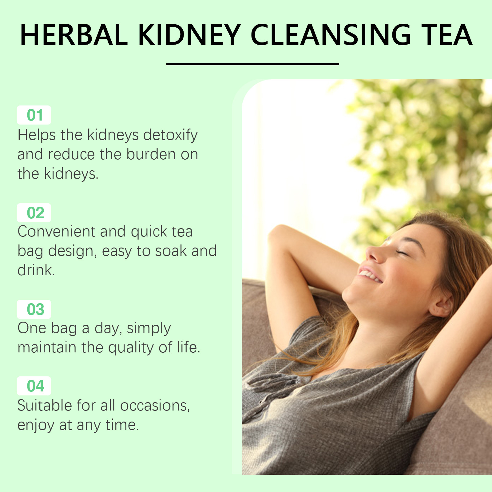 Kidney Cleanse Detox Tea Herba - Herbal Weight Gain ulasan dan harga