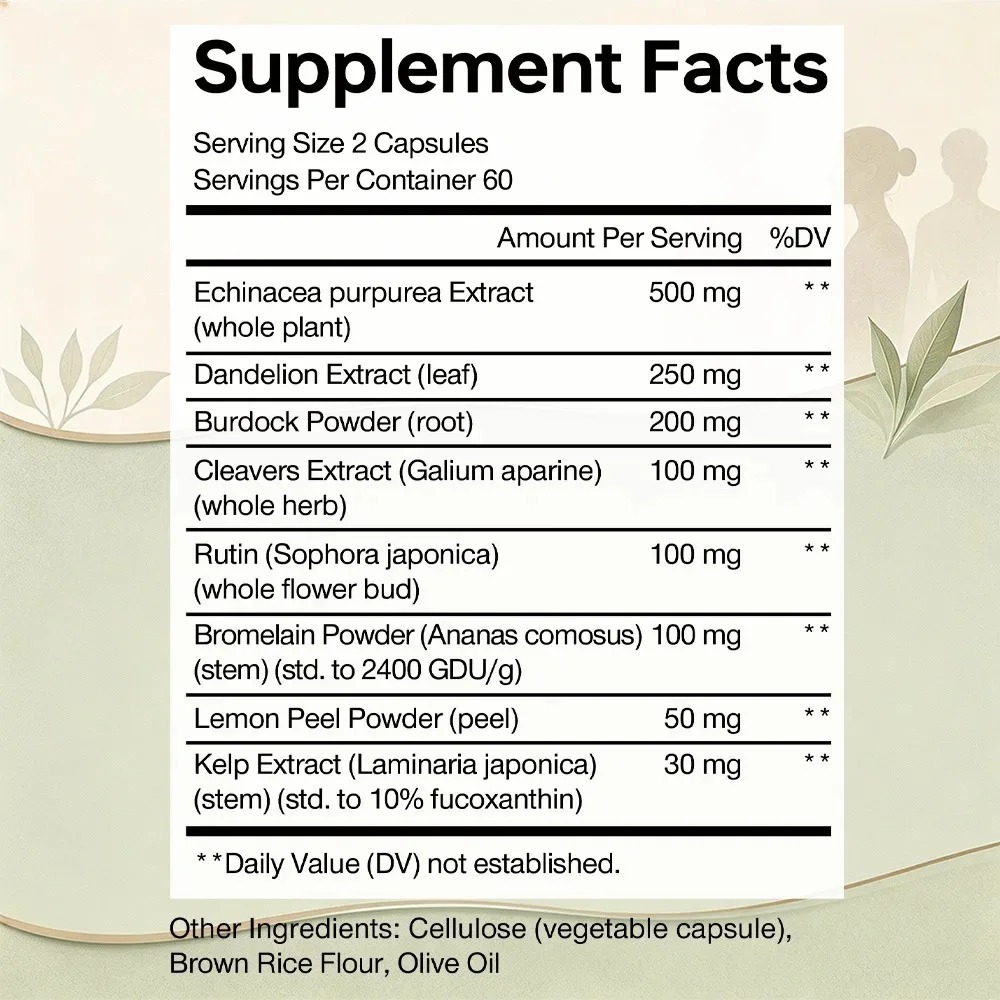 Lymphatic Cleanse Supplement - - Herbal Wellness Water ulasan dan harga